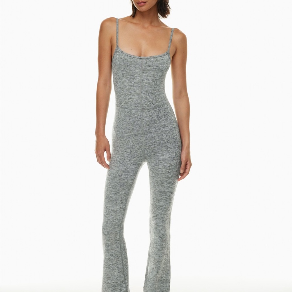 Wilfred Free Divinity Flare Jumpsuit Space Dye Coal Grey - Picture 2 of 3